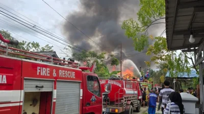 Satu Hari, Dua Kebakaran Gegerkan Barabai Timur HST, Total Tiga Rumah Warga Hangus